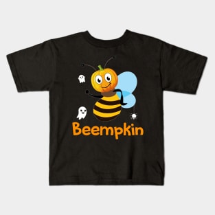 Beempkin Halloween Pumpkin Boo Bees T-shirt Kids T-Shirt